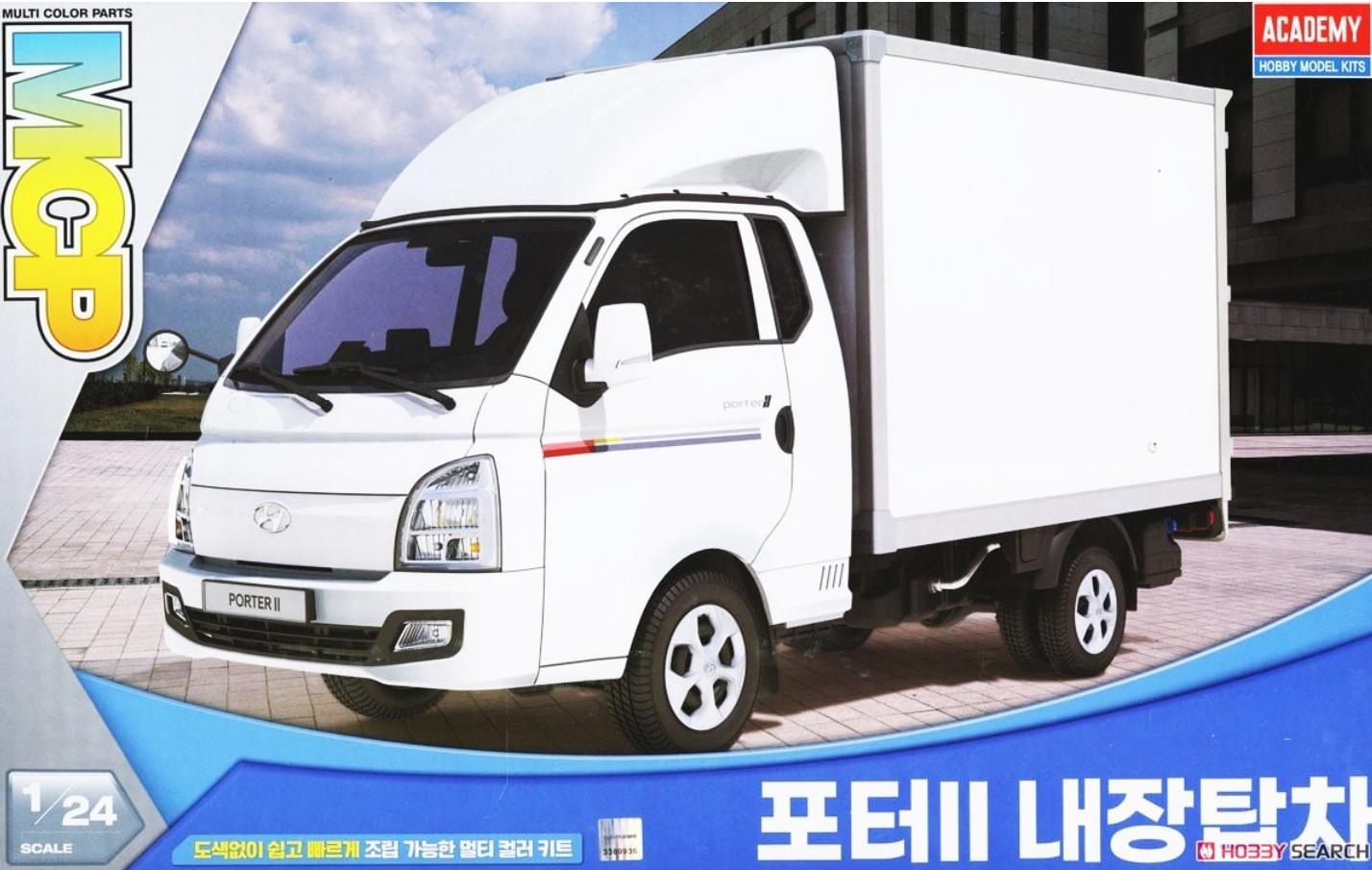 ACADEMY AC15145 1/24 Scale Hyundai Porter 2 Box Truck Model Kit
