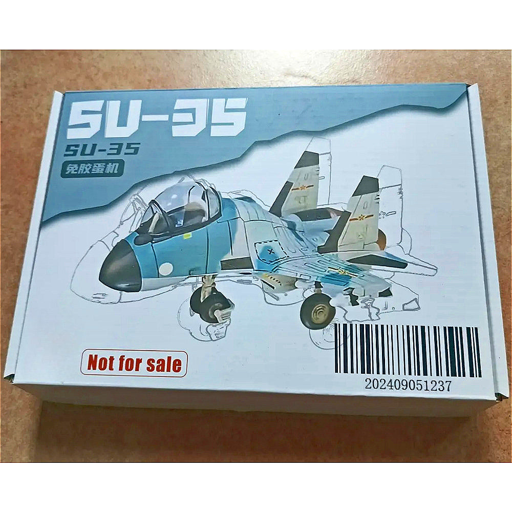Kitty Hawk ZMQ01003 SU-35 Glue Free Egg Machine Model Kit
