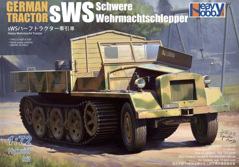 German Schwerer Wehrmachtschlepper (sWS) Model Kit | Heavy Hobby&Dragon 72010 1/72 Presale