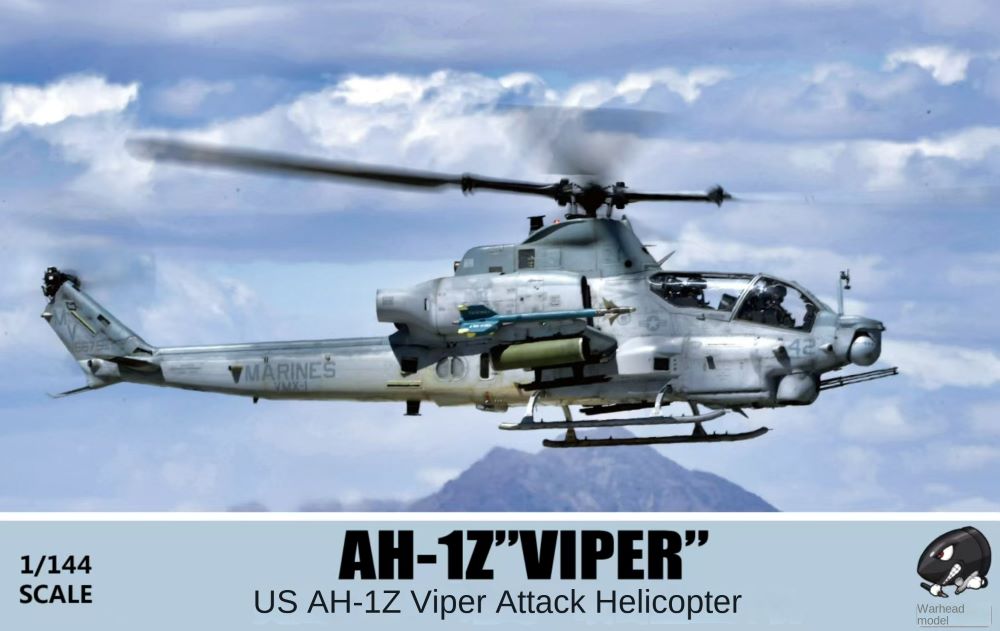 1/144 US AH - 1Z “VIPERâ€?Attack Fighter Assembly Model Kit | Warhead WSA144017 - ModelHives