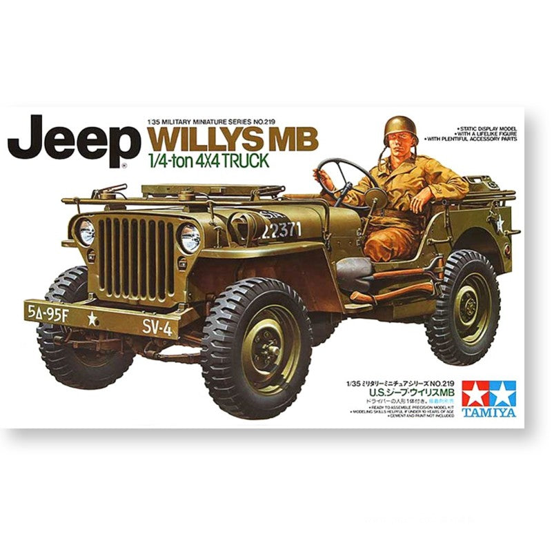 Tamiya Military Assembly Car Model Kit 35219 American Willis Jeep 1/35