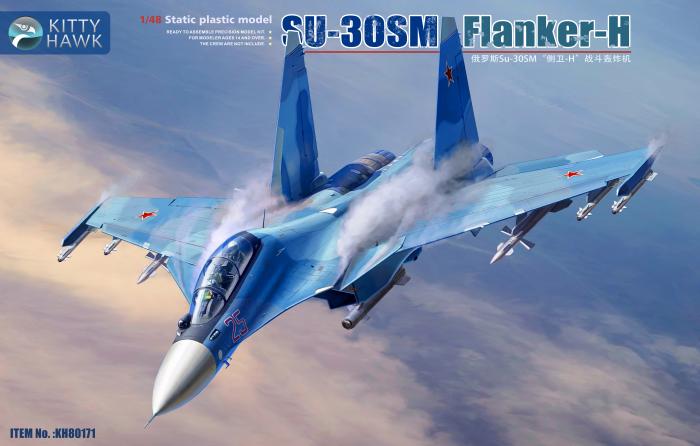 Kitty Hawk KH80171 1/48 Russia SU-30SM Flanker-H static plastic model 2020 HOT