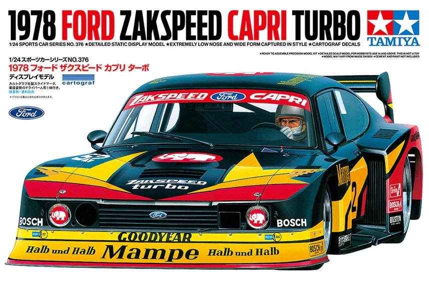 Tamiya TA24376 1/24 Sports Car Series 1978 Zakspeed Capri Turbo Model Kit
