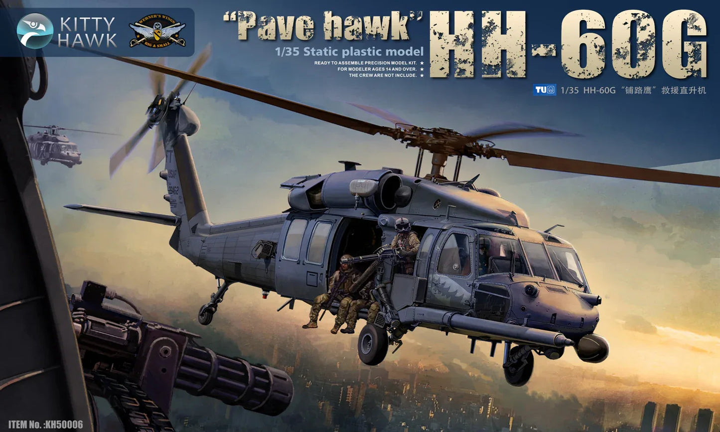 Kitty Hawk 1/35 KH50006 HH-60G "Pave hawk¡° Helicopter Plastic Model Kit - ModelHives