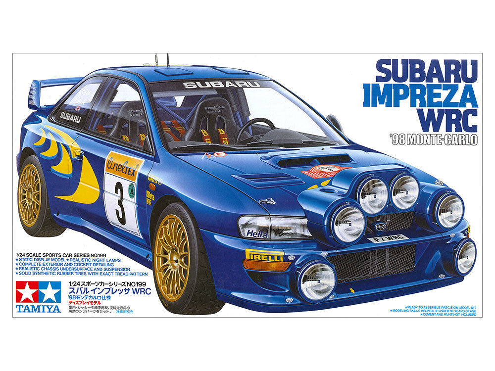 Tamiya TA24199 1/24 Motorcycle Series IMPREZA WRC '98 MONTE-CARLO