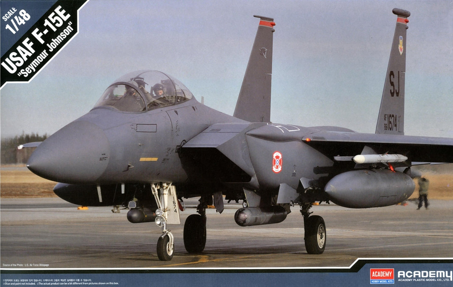 Academy AC12295 1/48 USAF F-15E `Seymour Johnson` "Assembly Model Kit ¡±