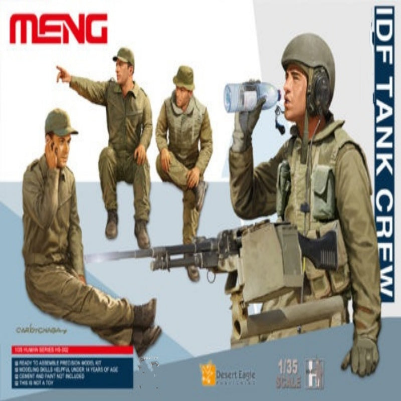 Meng 1/35 Model HS-002 IDF Tank Crew IDF (4 figures) Figures SuperWAR WII