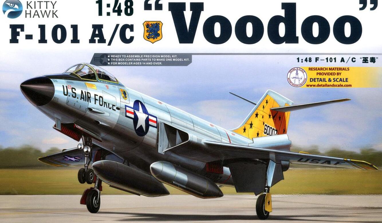 Kitty Hawk 80115 1/48 F-101 A/C Voodoo Model Kit