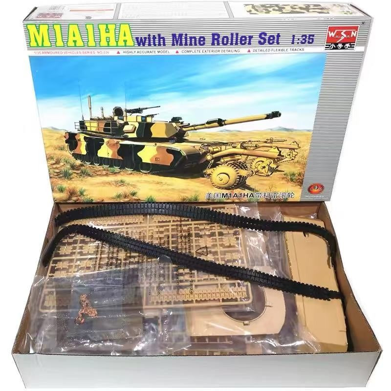 Trumpeter 00336 1/35 M1A1HA with Mine Roller set