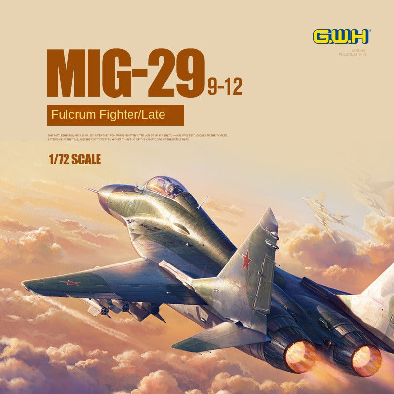 Great Wall L7212 1/72 Scale Mig-29 Fulcrum 9-12 Late Type Model Kit
