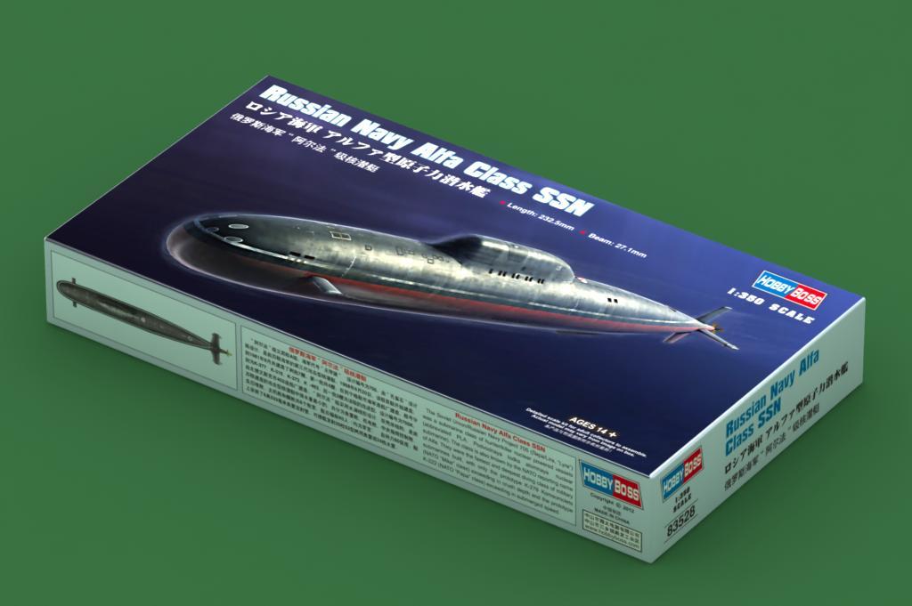 Explore this Hobbyboss 83528 1/350 Scale Russian Navy Alfa Class SSN Ship Model Kit