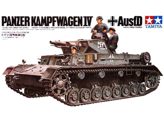 Tamiya 35096 1/35 Model Tank Kit German Panzer Kampfwagen Pz.Kpfw IV Ausf.D