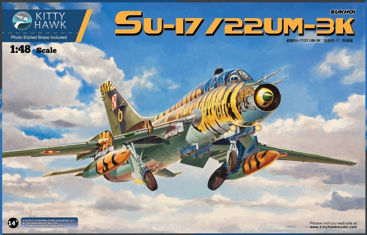 Kitty Hawk 80147 1/48 Sukhoi Su-17/22 UM-3K aircraft model kit New