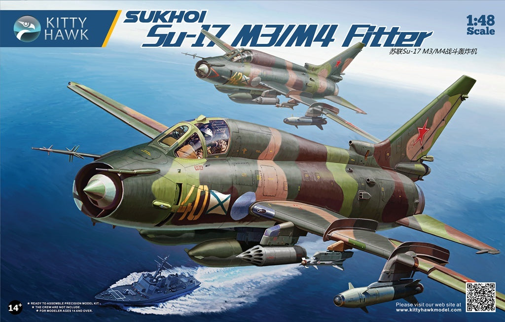 Kitty Hawk 80144 1/48 Sukhoi Su-17 M3/M4 Fitter Assembly Model Kit