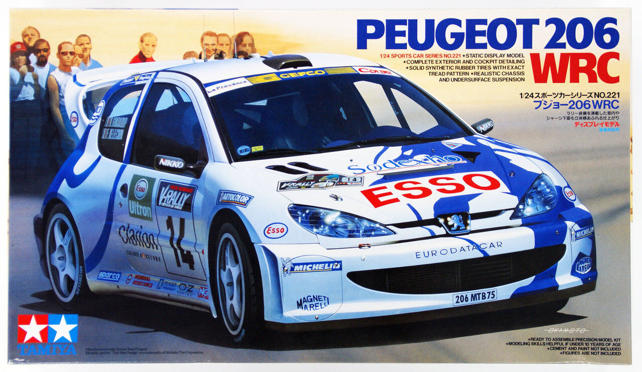 Tamiya 24221 1/24 Peugeot 206 WRC scale Plastic model kit