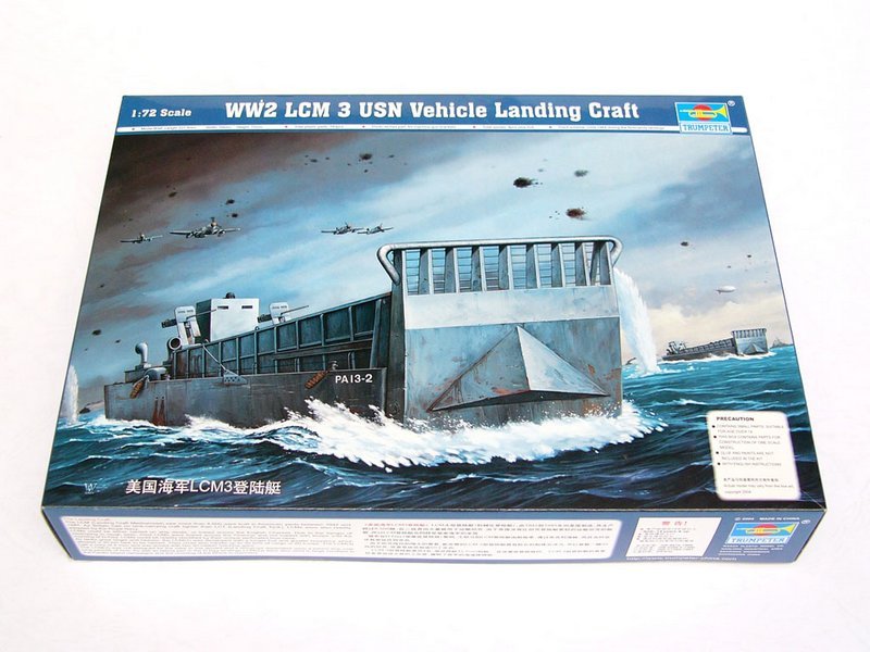 Trumpeter 1/72 07213 WW2 LCM 3 USN Vehicle Landing Craft