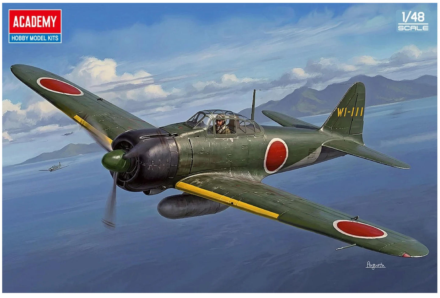 Academy AC12381 1/48 A6M2b Zero Fighter Model 21 `Rabaul Air Group`Model kit Presale