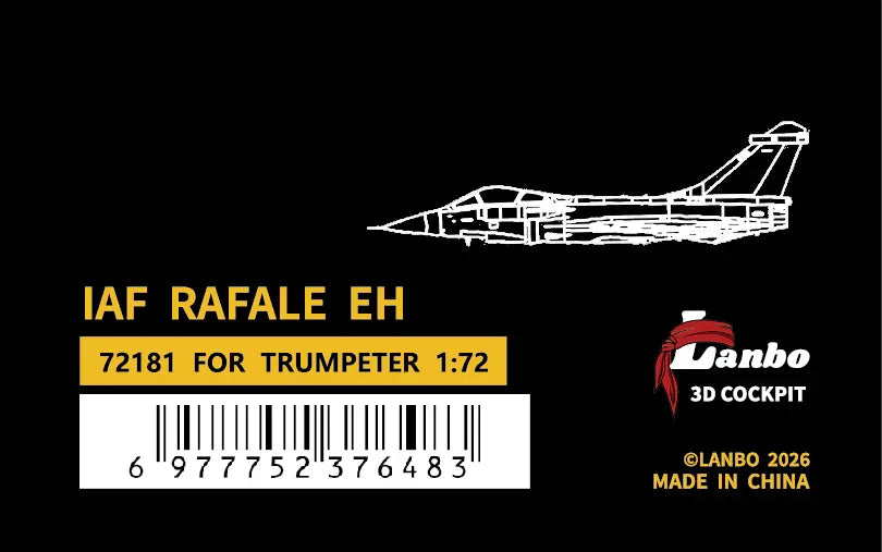 LANBOMODEL 72181 1/72 Indian Rafale EH Fighter Jet (J-10CE Twin-Engine Variant) - ModelHives