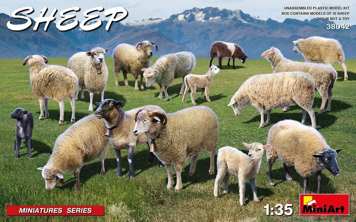 MINIART 1/35 38042 Sheep Miniature Plastic Assembly Model Kit