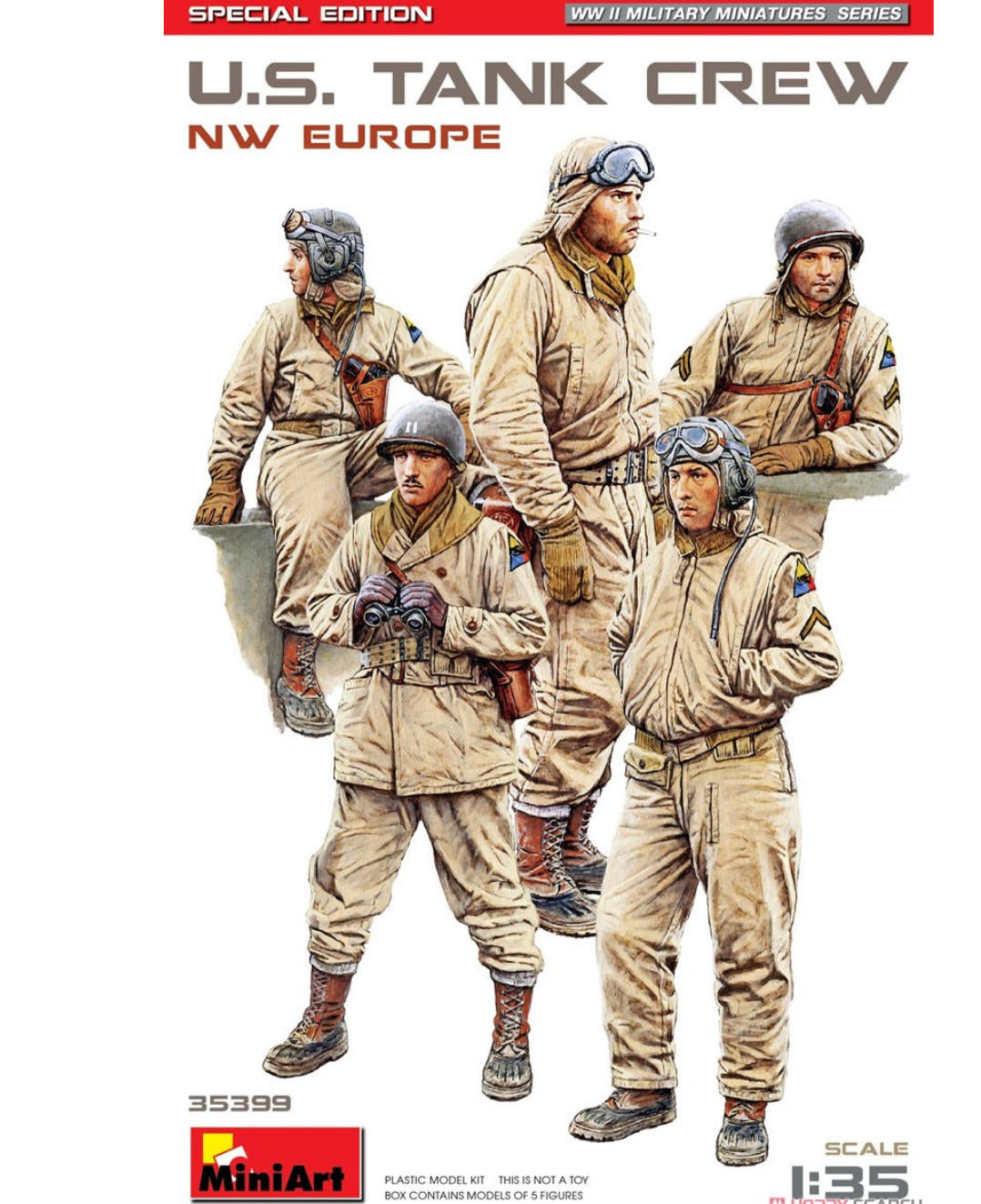 MINIART 1/35 35399 U.S. Tank Crew Nw Europe. Special Edition (Plastic model)