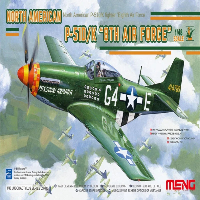 MENG LS-010 1/48 NORTH AMERICAN P-51D/K "8TH FORCE"
LUDODACTYLUS Fighter MODEL - ModelHives