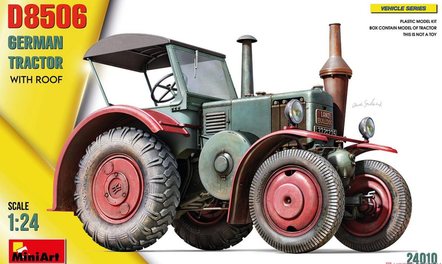 MINIART 1/24 24010 German Tractor D8506 With Roof (Plastic model)