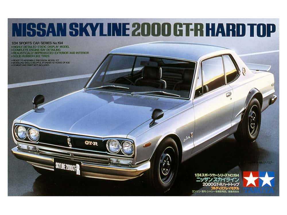 Tamiya 24194 1/24 Nissan Skyline 2000 GT-R Hard Top Model Car