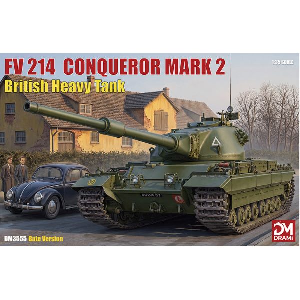 FV 214 Conqueror Mark 2 British Heavy 1/35 Tank Model Kit | DRAMI DM3555