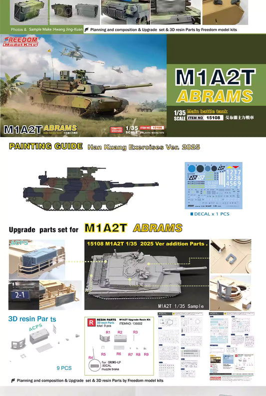Explore this M1A2T ABRAMS Tank Model Kit 1/35 | FREEDOM F15108