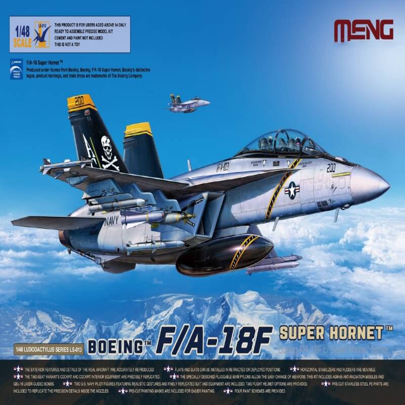 MENG LS-013 1/48 F/A-18F SUPER HORNET Aircraft Model Kit