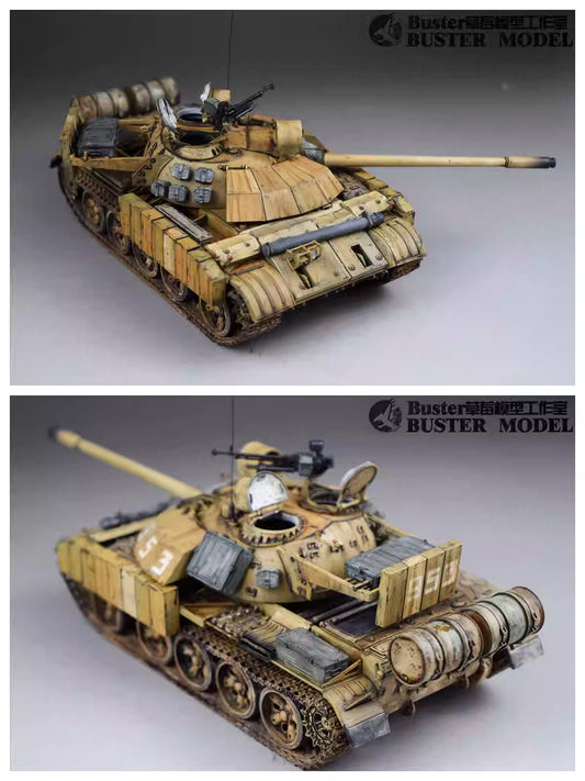 Discover the intricate details of the 1/35 Iraqi T-55 MBT 'ENIGMA' Tank Model Kit by Tamiya. Limited stock, order yours today!
