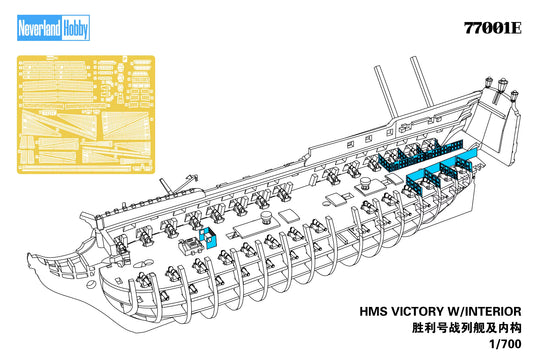 Neverland Hobby N77001E 1/700 HMS Victory w/Interior `Elite Ver.` Model KIt