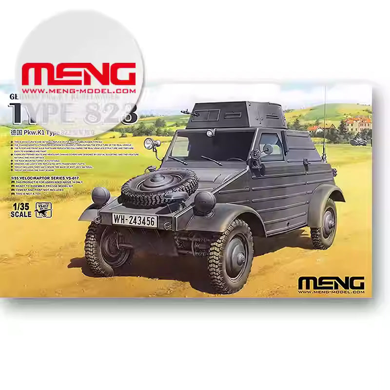 MENG VS-017 1/35 Germany Pkw.K1 KÜBELWAGEN TYPE 823 Model Kit