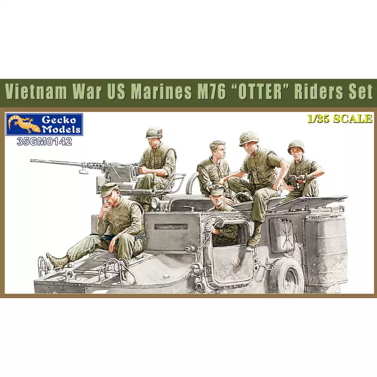 Gecko 35GM0142 1/35 Vietnam War US Marines M76"OTTER" Riders Set Model Kit