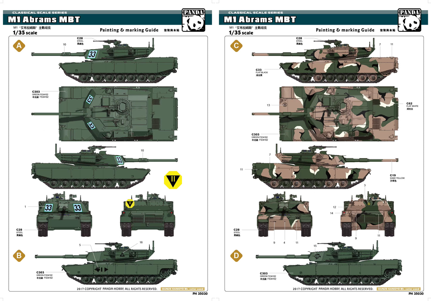 Discover the US M1 Abrams MBT Tank Model Kit 1/35 by Panda Hobby, featuring expert research and detailed 105mm gun reproduction for enthusiasts.