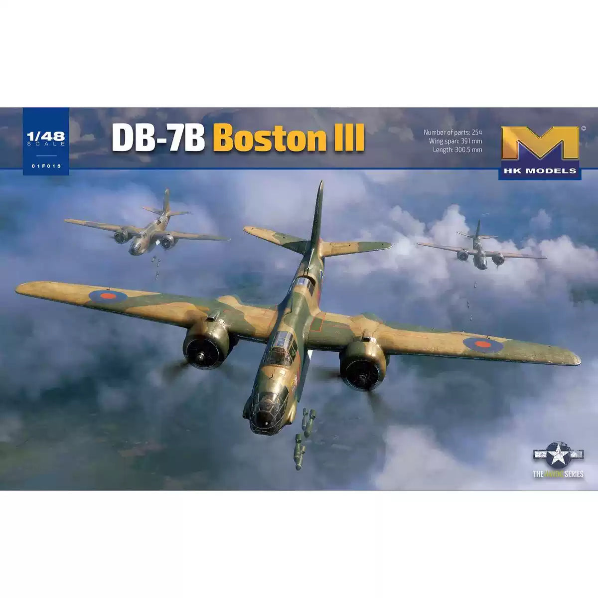 HK MODELS 01F015 1/48 Douglas DB-7B Boston III Bomber Plastic Model Kit