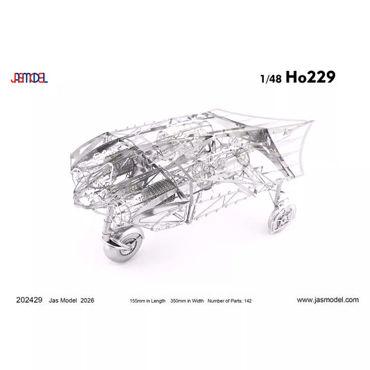 Jasmine Model 202429 1/48 Ho229 Etched Assembly Model Flying Wing Fighter - ModelHives