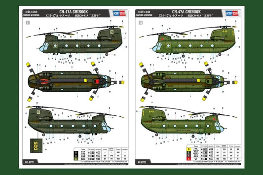 HobbyBoss 81772 1/48 Scale CH-47A CHINOOK Helicopter Model Kit - ModelHives