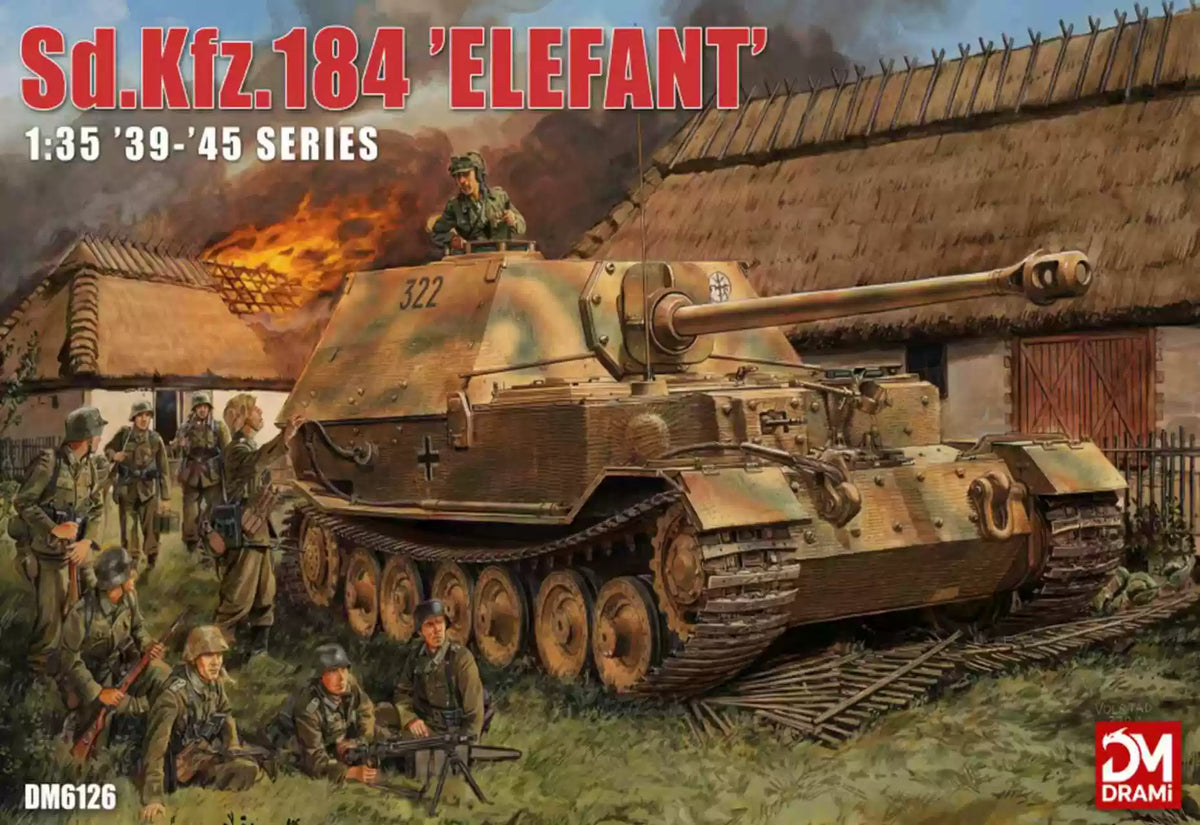DRAMI DM6126 1/35 Sd. Kfz.184 Elefant Tank Model kit