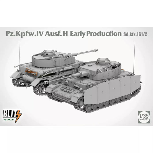 TAKOM 8019 1/35 Ausf. H Early Sd.kfz.161/2 Tank Model Kit