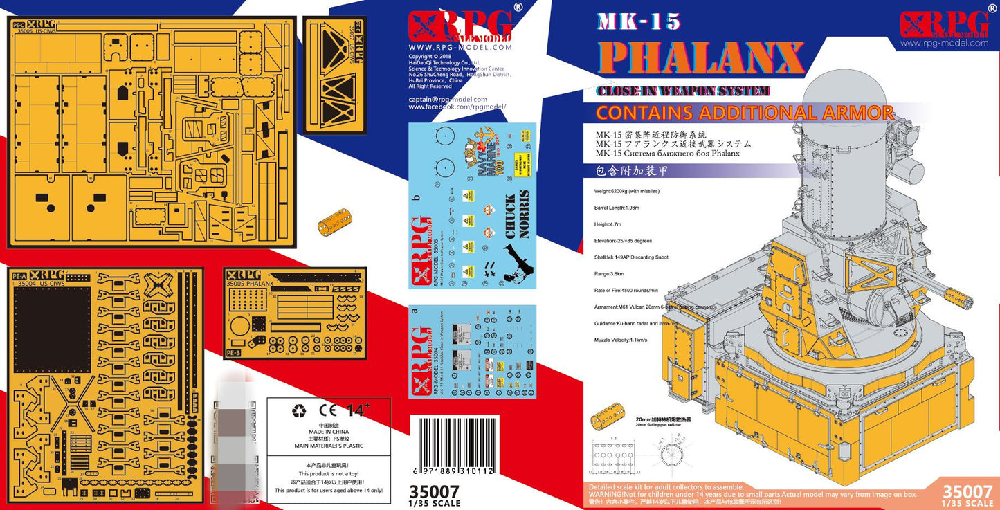 RPG Model 35007 1/35 MK-15 PHALANX CLOSE-IN WEAPON SYSTEM