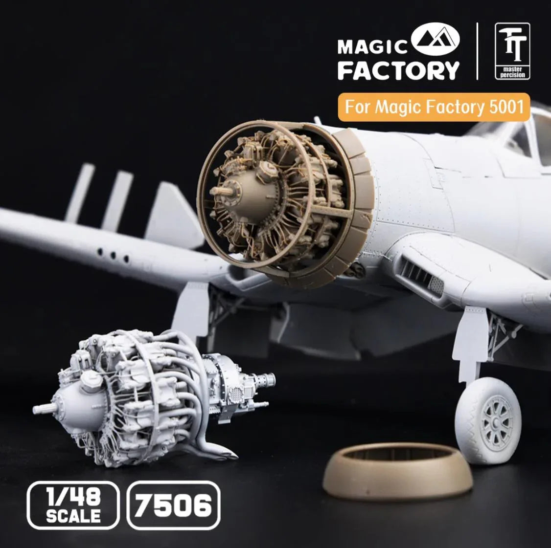 MAGIC FACTORY 7506 1/48 P&W R2800 (On The Plane Version) For 5001 F4U-1A/2 - ModelHives