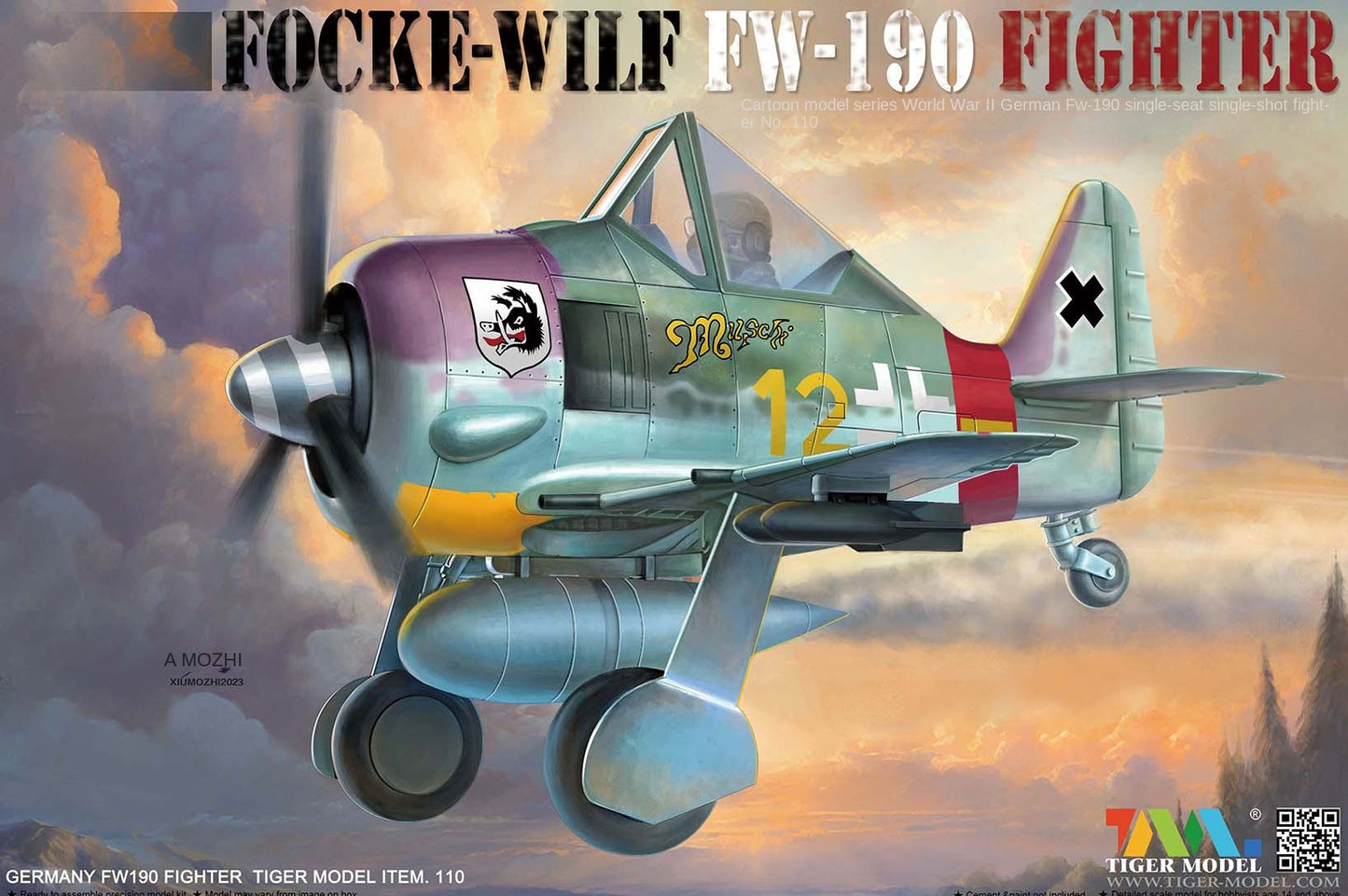 Tiger Model 110 FIGHTER GERMANY FW190 FIGHTER TIGER MODEL ITEM.110