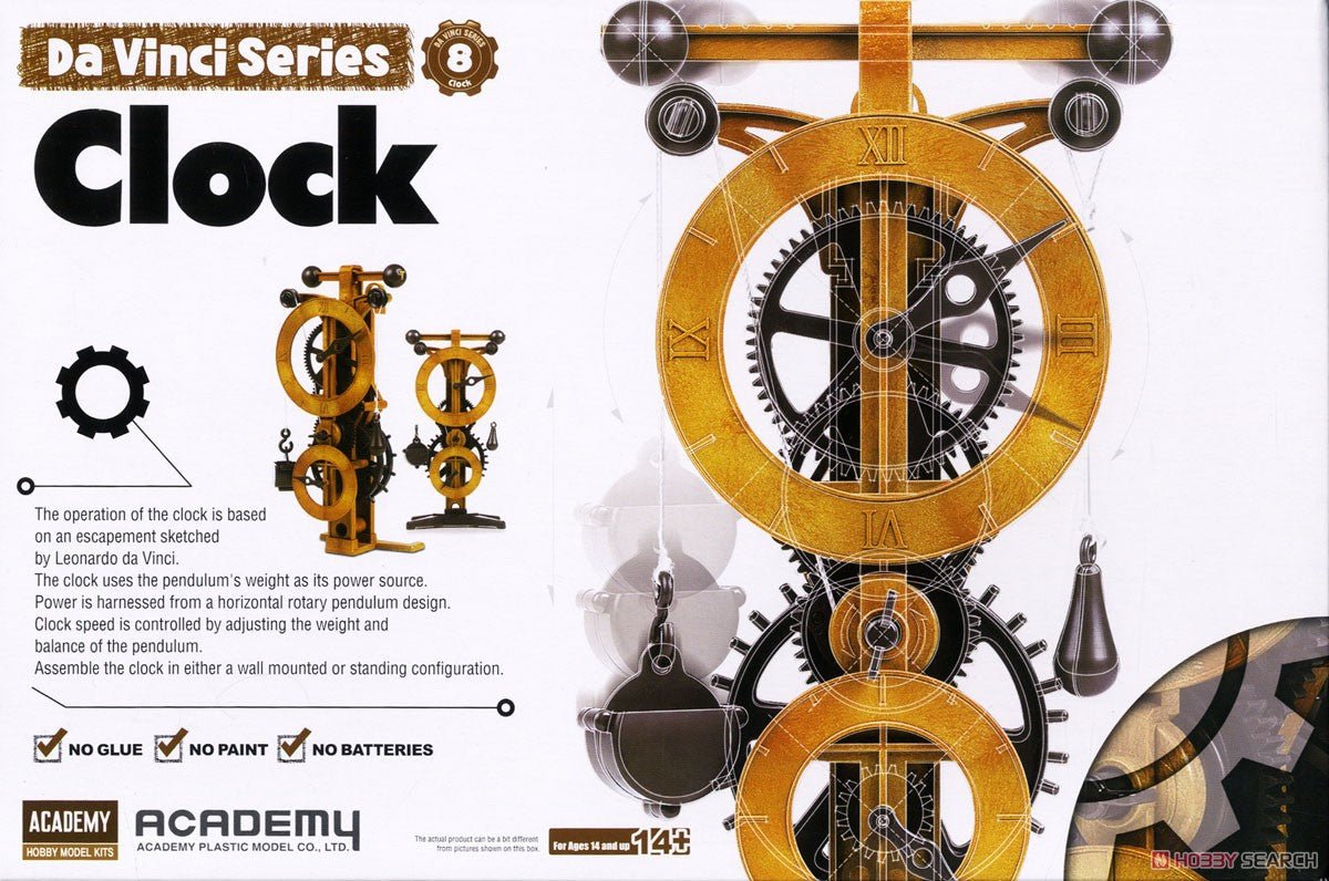 Academy 18150 Da Vinci Clock (Plastic model) - ModelHives