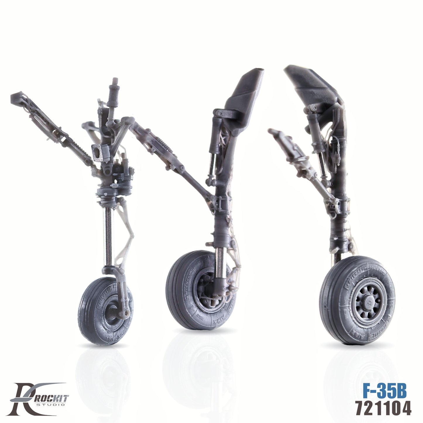 ROCKIT 721104T 1/72 F-35B Landing Gear (VTOL), w/Metal Skeleton-For TAMIYA Presale