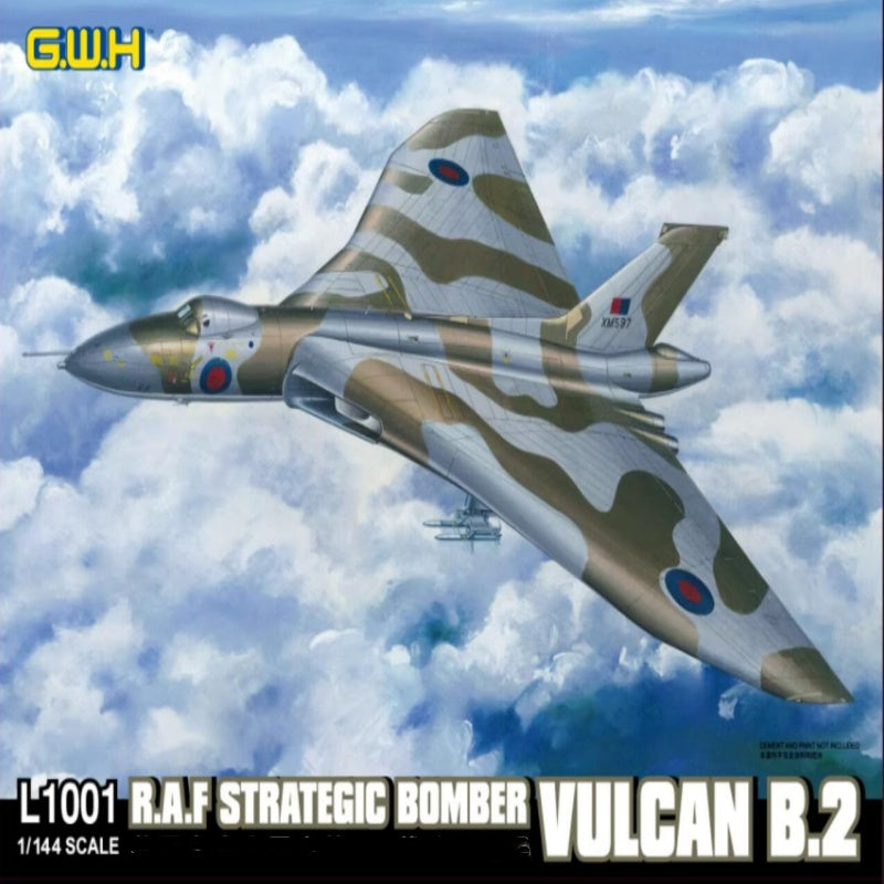 GREAT WALL HOBBY L1001 1/144 SCALE RAF STRATEGIC BOMBER VULCAN B2 MODEL KIT