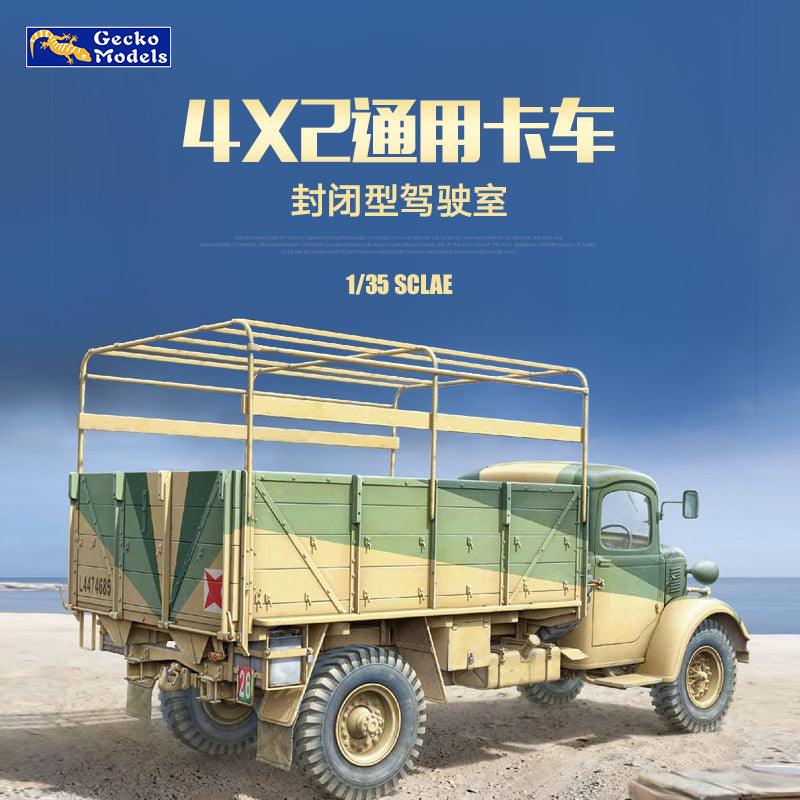 Gecko 35GM0072 1/35 WWII British Army Closed Cab 30-cwt 4x2 GS Truck Model Kit ModelHive