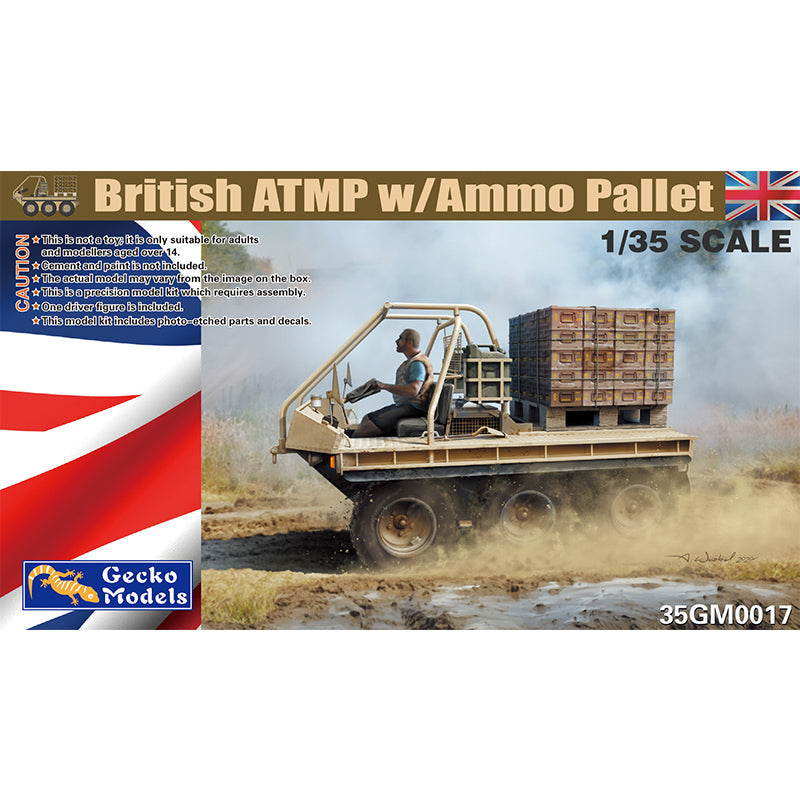 Gecko Models 35GM0017 1/35 scale British ATMP w/Ammo Pallet model kit ModelHive