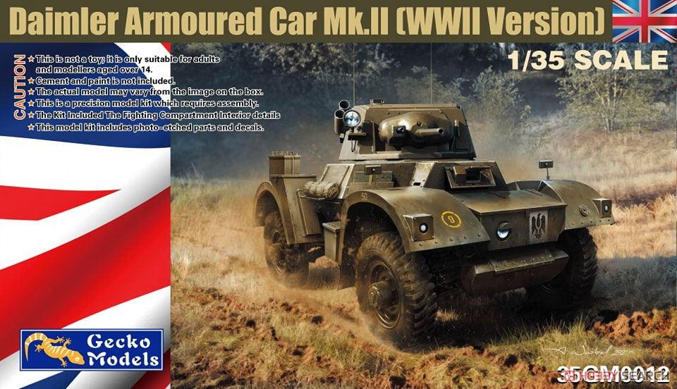 Gecko 35GM0012 1/35 British Army Daimler Armoured Car Mk.II (WW II Version) ModelHive
