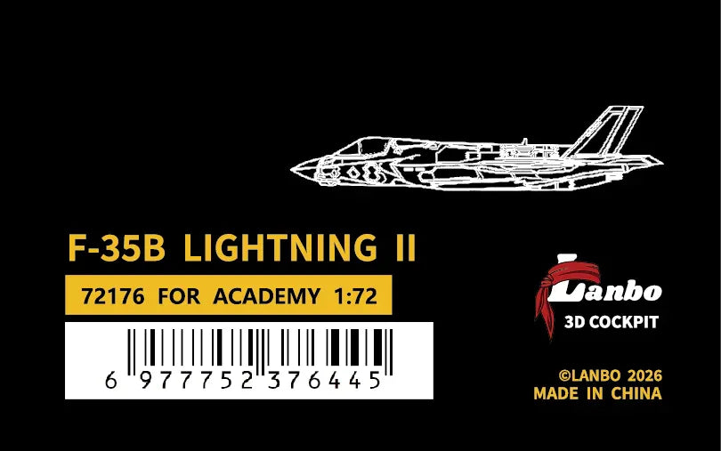 LANBOMODEL 72176 1/72 USA F-35B Fighter Jet£¨For ACADEMY£© - ModelHives